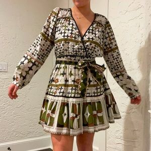 Cleobella Green Geometric Design Dress